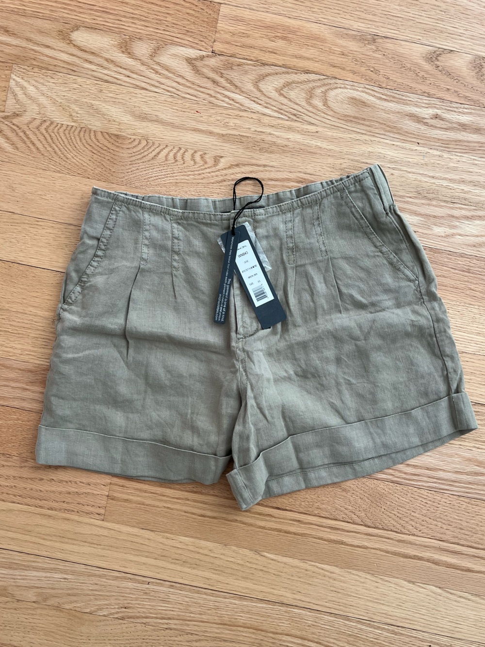 NWT Wome’s Michael Stars Woven Linen Olive Joyce Utility Shorts Size: XS